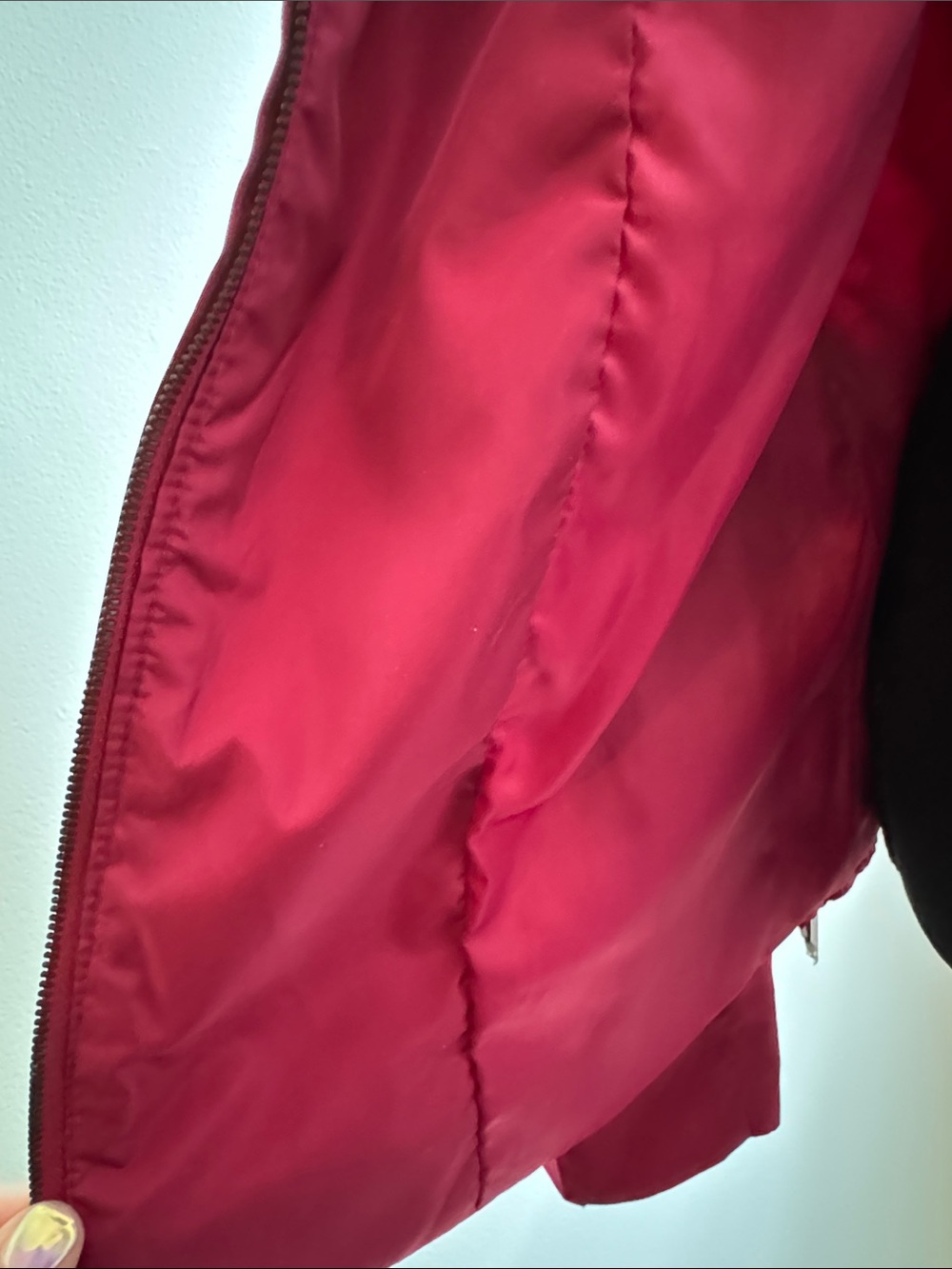 Women's Belted Utility Jacket - Raspberry - Picture 7 of 8